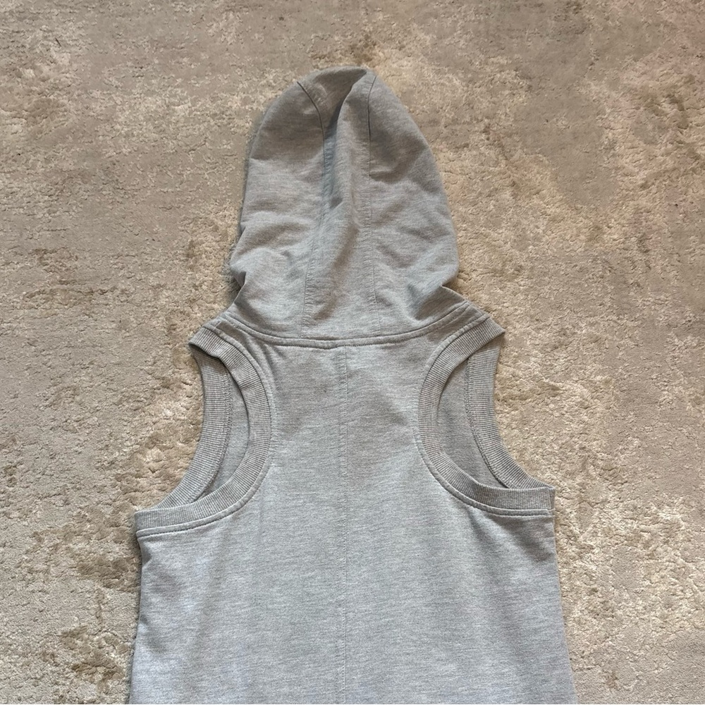 Freedom Trail By Kyodan Grey Sleeveless Hoodie Athleisure Dress Size Small - Picture 10 of 10